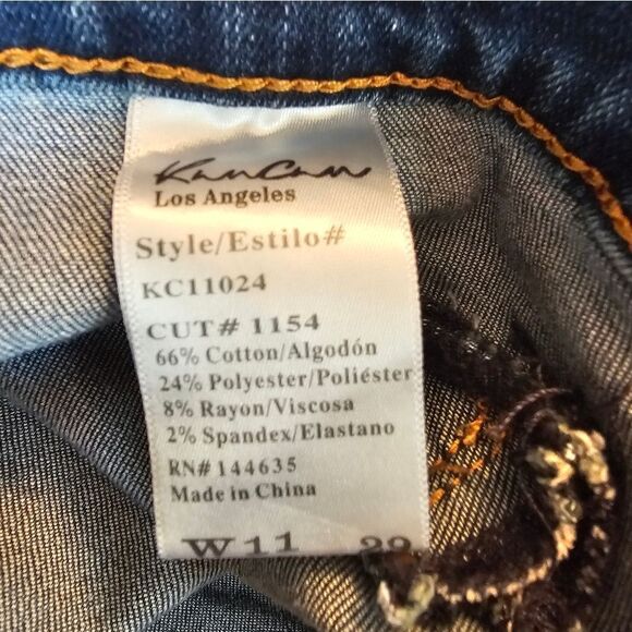 KanCan ankle jeans with front zippers. Sz 11/29 with 26" inseam - Picture 6 of 6